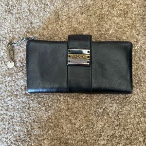Black Leather Diesel wallet in great condition